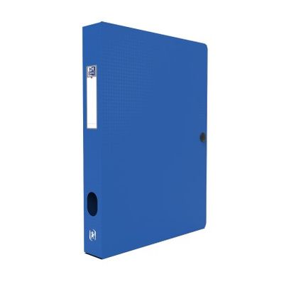 3045050357312-Oxford Memphis - Boîte de classement plastique - dos 40 mm - bleu--0