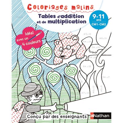 9782091932767-Coloriages malins bic - Tables d'addition et de multiplication magiques - CM1/CM2, 9/11 ans--0