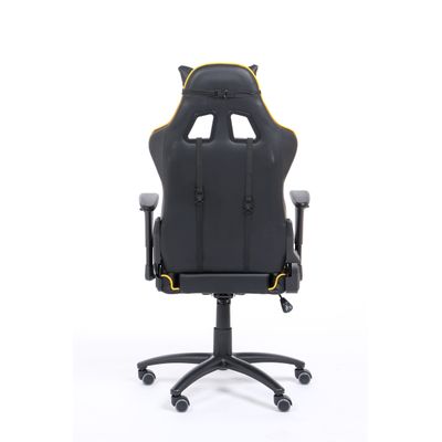 3760185028981-Fauteuil gamer SPORTING - accoudoirs réglables - noir et jaune--5