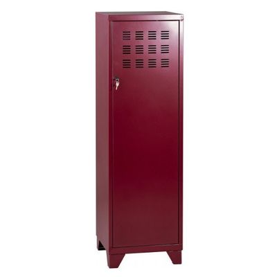3219090956884-Casier de bureau avec pieds - 133 x 40 x 40 cm - rouge rubis nacré--0