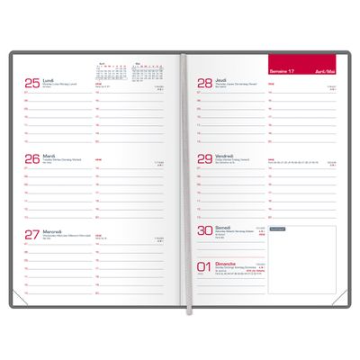 3147280066634-Agenda à élastique Oxford Flowers - 1 semaine sur 2 pages - 10 x 15 cm - disponible dans différents m--5