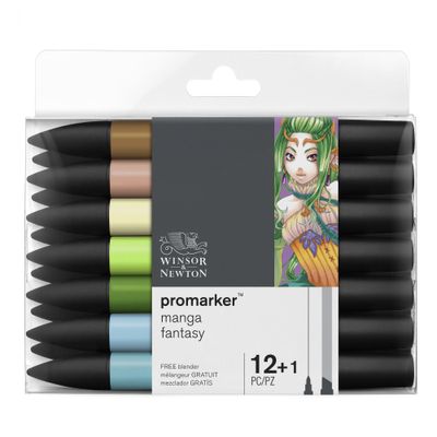 884955070673-ProMarker - Pack de 13 marqueurs double pointe - manga fantasy--0