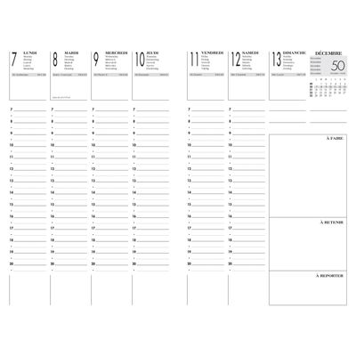 3147280102516-Agenda Lecas Classique Eco - 1 semaine sur 2 pages - 10 x 15 cm - noir--3
