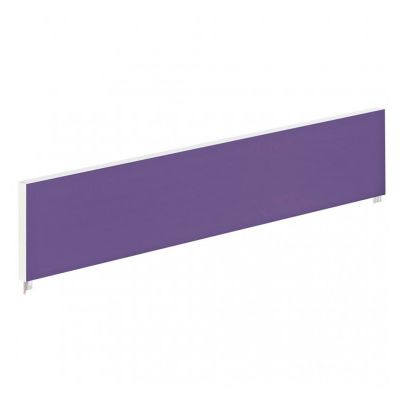 3660141254778-Ecran de séparation cadre aluminium H33 x L140 cm - cadre aluminium blanc - toile violet--0