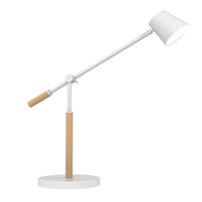3595560028139-Unilux - Lampe de bureau Vicky - LED - port de charge USB - blanc/bois--0