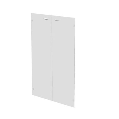 2012349514221-Jeu de 2 portes pour bibliothèque mi-haute - verre dépoli--0