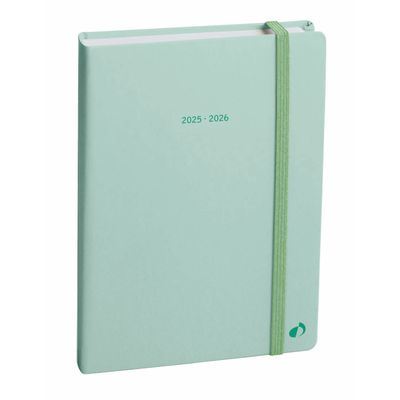 3371010441792-Agenda à élastique Pastel - 1 jour par page - 12 x 17 cm - vert - Quo Vadis--0