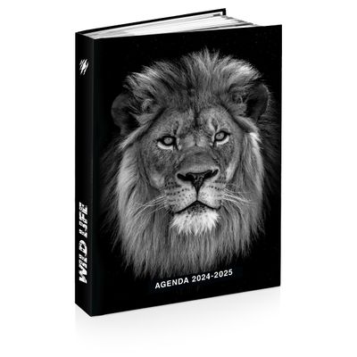 3661507015118-Agenda rasé vif Animaux Wild - 1 jour par page - 12 x 17 cm - différents modèles disponibles - Kid'A--0