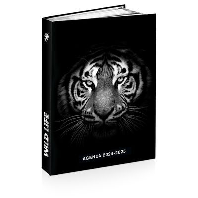 3661507015118-Agenda rasé vif Animaux Wild - 1 jour par page - 12 x 17 cm - différents modèles disponibles - Kid'A--1