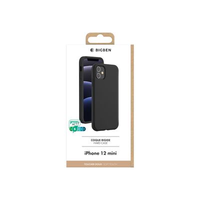 3571211443056-Bigben - Coque de protection pour iPhone 12 mini - noir-Avant-2