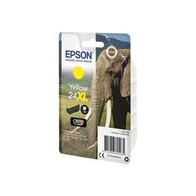 8715946625485-Epson 24XL Elephant - jaune - cartouche d'encre originale-Angle droit-1