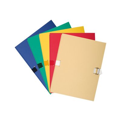 3157403563940-Exacompta - 5 Chemises à sangle dos extensible - pour 1000 feuilles - couleurs assorties-Multi-angle-2