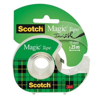 0400000819259-Scotch Magic - Ruban adhésif - 19 mm x 25 m - invisible--0