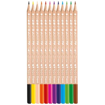 3154148318002-Maped Smiling Planet - 12 Crayons de couleur en bois--1