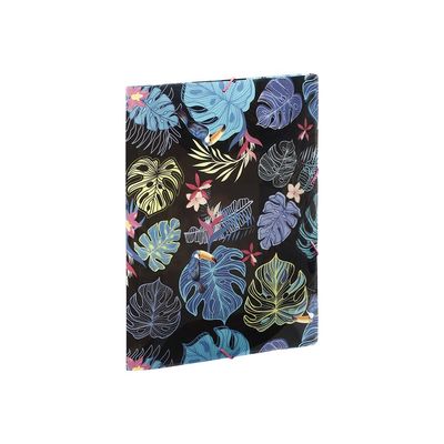 3135251338712-Viquel Tropical - Chemise à 3 rabats - A4 - bleu ou noir-Angle gauche-0