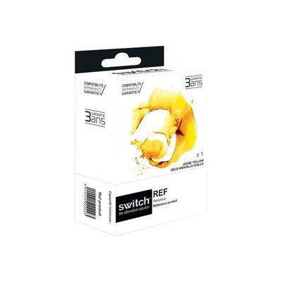 3700654299733-Cartouche compatible Brother LC422XL - jaune - Switch-Angle gauche-0