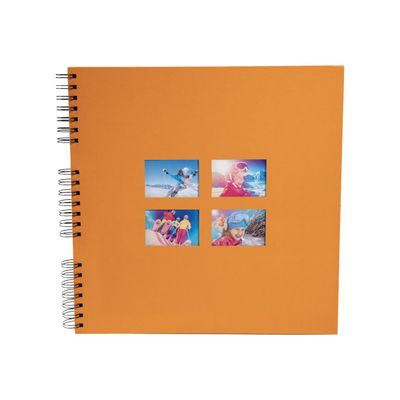 3130630151173-Exacompta Milano - Album photos 32 x 32 cm - 60 pages - orange-Avant-0