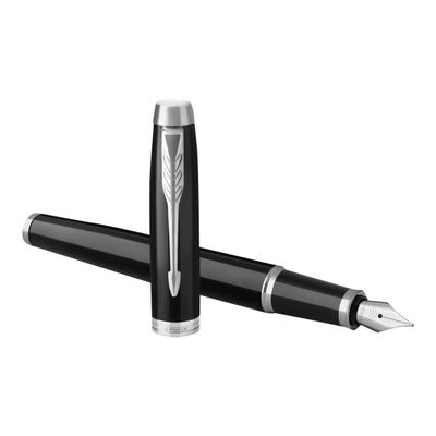 3501179316512-Parker IM - Stylo plume noir CT - pointe moyenne-Angle droit-0