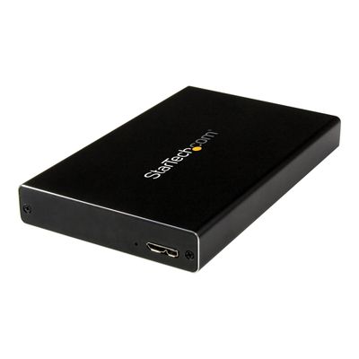 0404051396738-StarTech.com - 2.5" IDE Hard Drive Enclosure -boitier externe - ATA-133 / SATA 6Gb/s - USB -Angle gauche-0