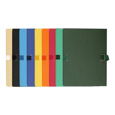 3157403563940-Exacompta - 5 Chemises à sangle dos extensible - pour 1000 feuilles - couleurs assorties-Avant-1