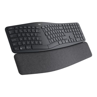 5099206097070-Logitech ERGO K860 Split Keyboard for Business - clavier sans fil - AZERTY - Français - gr-Angle gauche-2