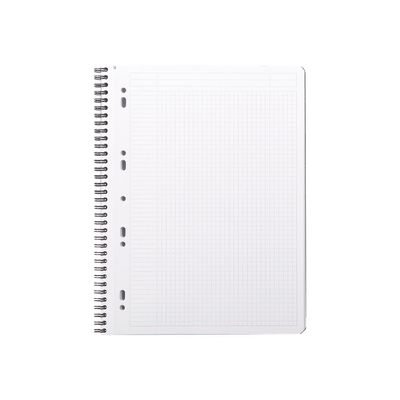3037921199008-RhodiActive - Cahier à spirale A4+ (22,5 x 29,7 cm) - 160 pages - petits carreaux (5x5 mm) - noir-Avant-3
