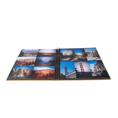 3130630151173-Exacompta Milano - Album photos 32 x 32 cm - 60 pages - orange-Avant-2