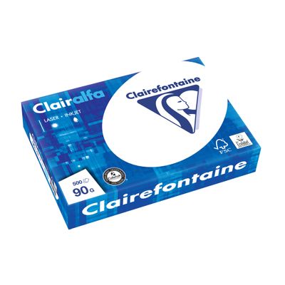 0400008028967-Clairefontaine - Papier blanc - A4 (210 x 297 mm) - 90 g/m² - 2500 feuilles (carton de 5 ramettes)--1