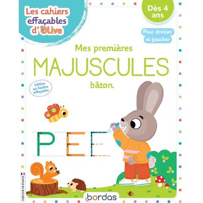 9782047400326-Cahier Effaçable Olive : Majuscules--0