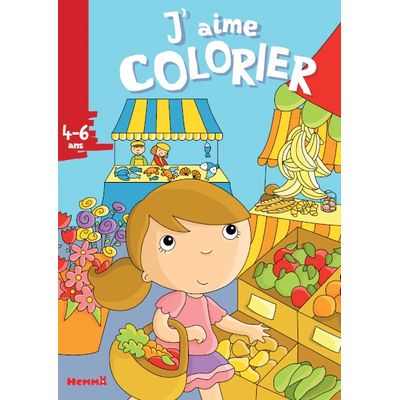 9782508046247-J'aime colorier (4-6 ans) - Marché--0