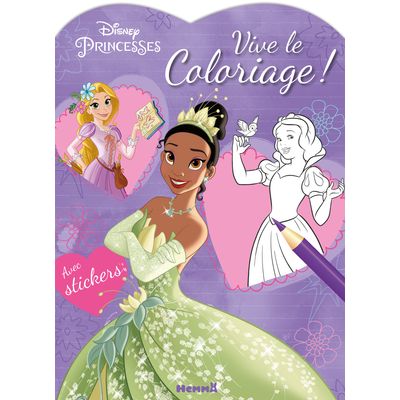 9782508048562-Disney princesses - Vive le coloriage ! Blanche-Neige et Tiana--0