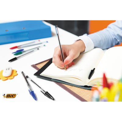 0400999996405-BIC Cristal - 4 Stylos à bille - bleu - 1 mm - pointe moyenne-P_99999640_6-5
