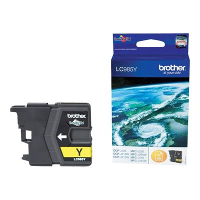 5014047562020-Brother LC985 - jaune - cartouche d'encre originale-Angle gauche-1