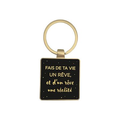 3700572727813-Kiub Les Petits Mots - Porte-clés - Rêve -Avant-0