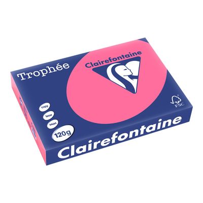 3329680121902-Clairefontaine Trophée - Papier couleur - A4 (210 x 297 mm) - 120 g/m² - Ramette de 250 f-Angle gauche-0