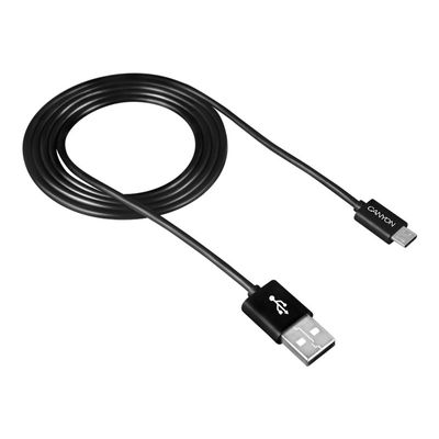5291485002282-Canyon - câble USB 2.0 / micro USB - 1 m - noir-Angle gauche-0