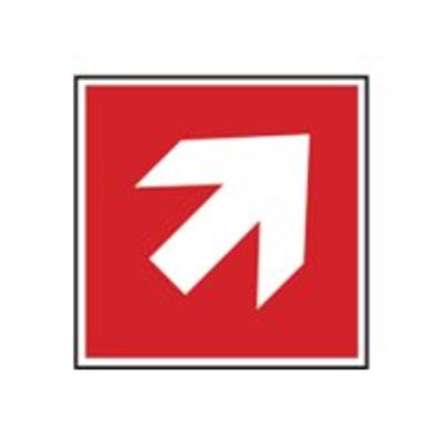 8711234376282-Pickup - Pictogramme - Flèche rouge directionnelle haut droite - 150 x 150 mm-Avant-0