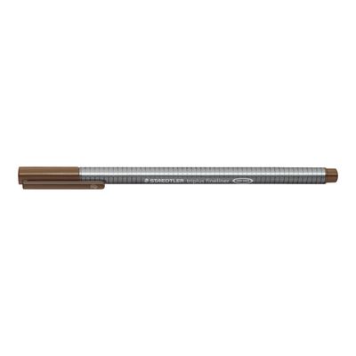 4007817331132-STAEDTLER triplus 334 - Feutre fin - 0.3 mm - brun tabac-Angle gauche-1