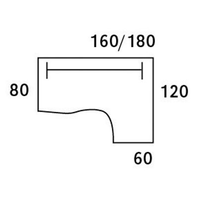 3253310106833-Bureau compact à droite DUAL - L180 cm - Pieds alu - plateau imitation Erable (Pieds de renfort ou caisson bout de bureau obligatoire à rajou--4