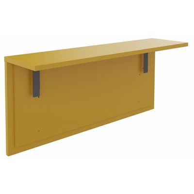 3253310340473-Tablette pour banque d'accueil OLA - réglable en hauteur - L140 x P30 cm - equerre carbone (A positionner sur module haut ou retour direct ha--0