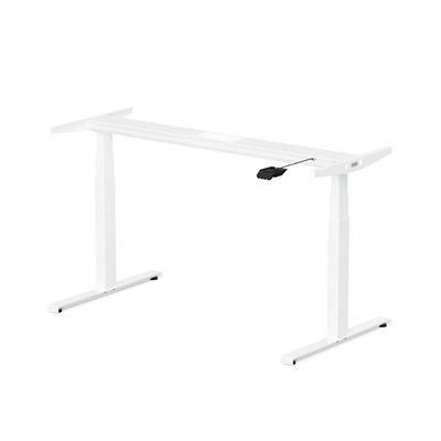 3760350281128-Bureau électrique UGO - L160x80cm - pieds blancs - plateau blanc laqué--3