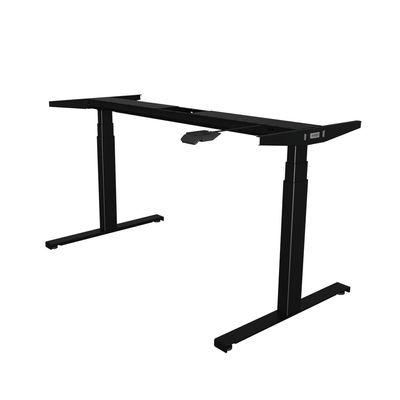 3760350281180-Bureau électrique UGO - L160x80cm - pieds noirs - plateau imitation chêne Stone--5