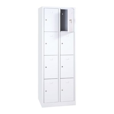 3700339894208-Vestiaire 2 colonnes soit 8 cases monobloc - H180 x L60 x P50 cm - blanc--1