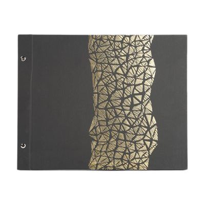 3130630169857-Exacompta Aramy - Album photos 37 x 29 cm - 40 pages - noir/or-Avant-1