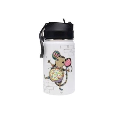 3700572763798-Kiub Kook - Gourde avec paille - 350 ml - souris-Avant-0