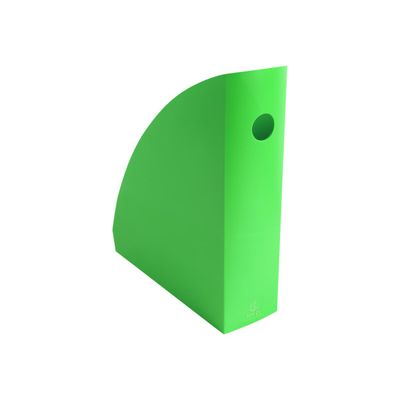 9002493116405-Exacompta Mag-Cube - Porte-revues vert pomme-Angle gauche-1