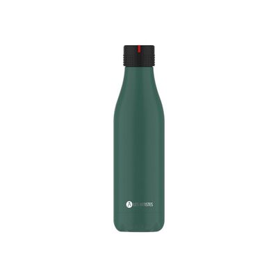3614300042348-Les Artistes Paris - Gourde Bouteille isotherme 500 ml - vert - acier inoxydable-Avant-0