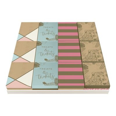 5033601508113-Clairefontaine Wild day - 12 Mini boîtes cadeau - 8,5 cm x 11,5 cm x 5,8 cm - couleurs assorties-Avant-0