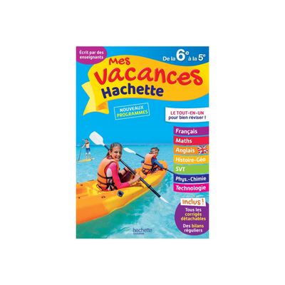 9782017117933-Mes Vacances Hachette - Cahier de vacances - De la 6e à la 5e-Avant-0