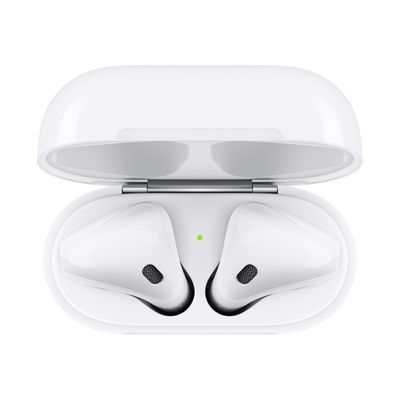 0190199098572-APPLE Airpods 2 - Ecouteurs sans fil bluetooth avec boitier de charge pour iPhone/iPad/Mac-Haut-1